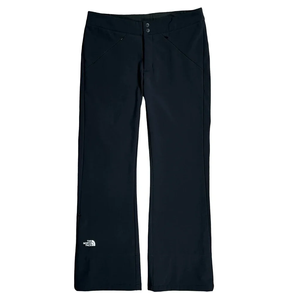 The North Face Apex STH Black Ski Pants Women L Regular Stretch Fleece Softshell